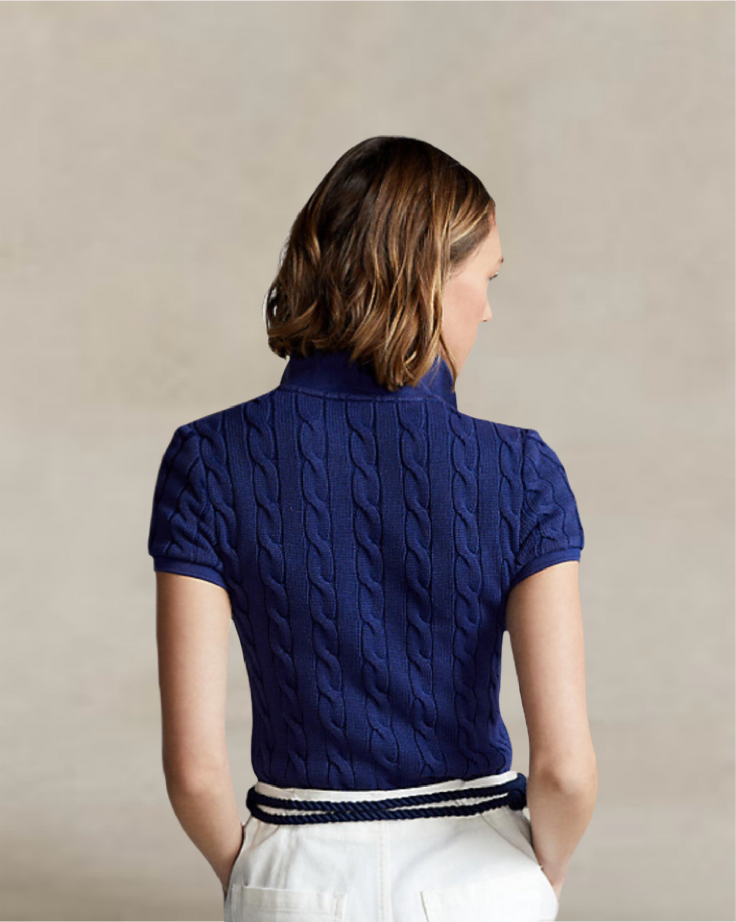 Cable-Knit Polo Shirt
Polo Ralph Lauren