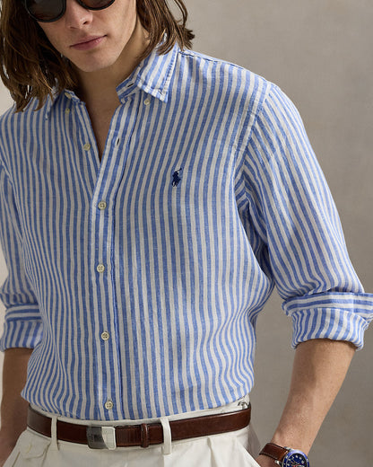 Classic Fit Striped Linen Shirt
Save to Wishlist
Polo Ralph Lauren